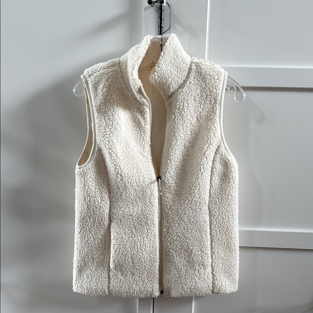 Women's CALIA Cream Sherpa Vest